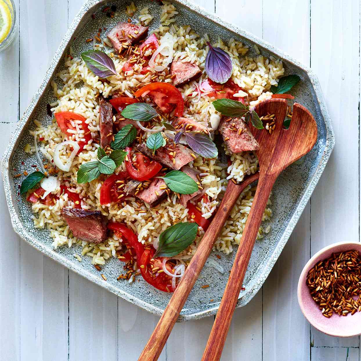 Vietnamese Brown Rice & Steak Salad 