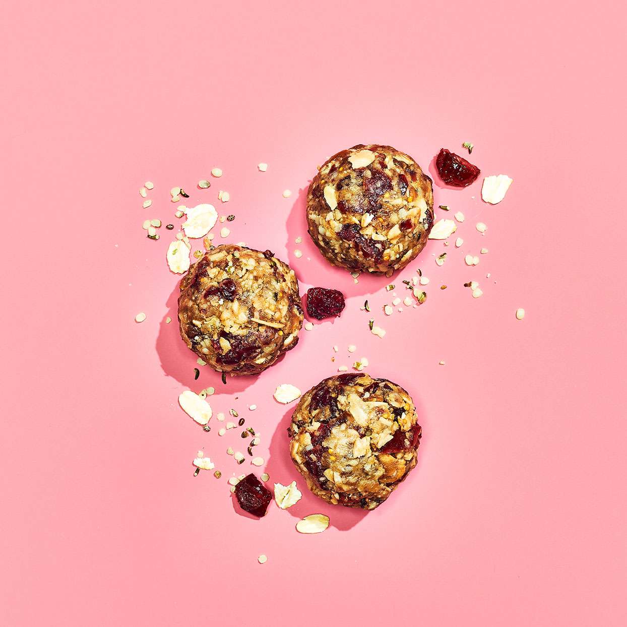 <p>Craisins and dried figs do double duty as sweeteners and binders to make these easy energy balls both tasty and practical. These portable snacks mix in sunflower butter for plenty of protein. They're ready in just 25 minutes and can be stored in your freezer for easy snacking.</p>
                          