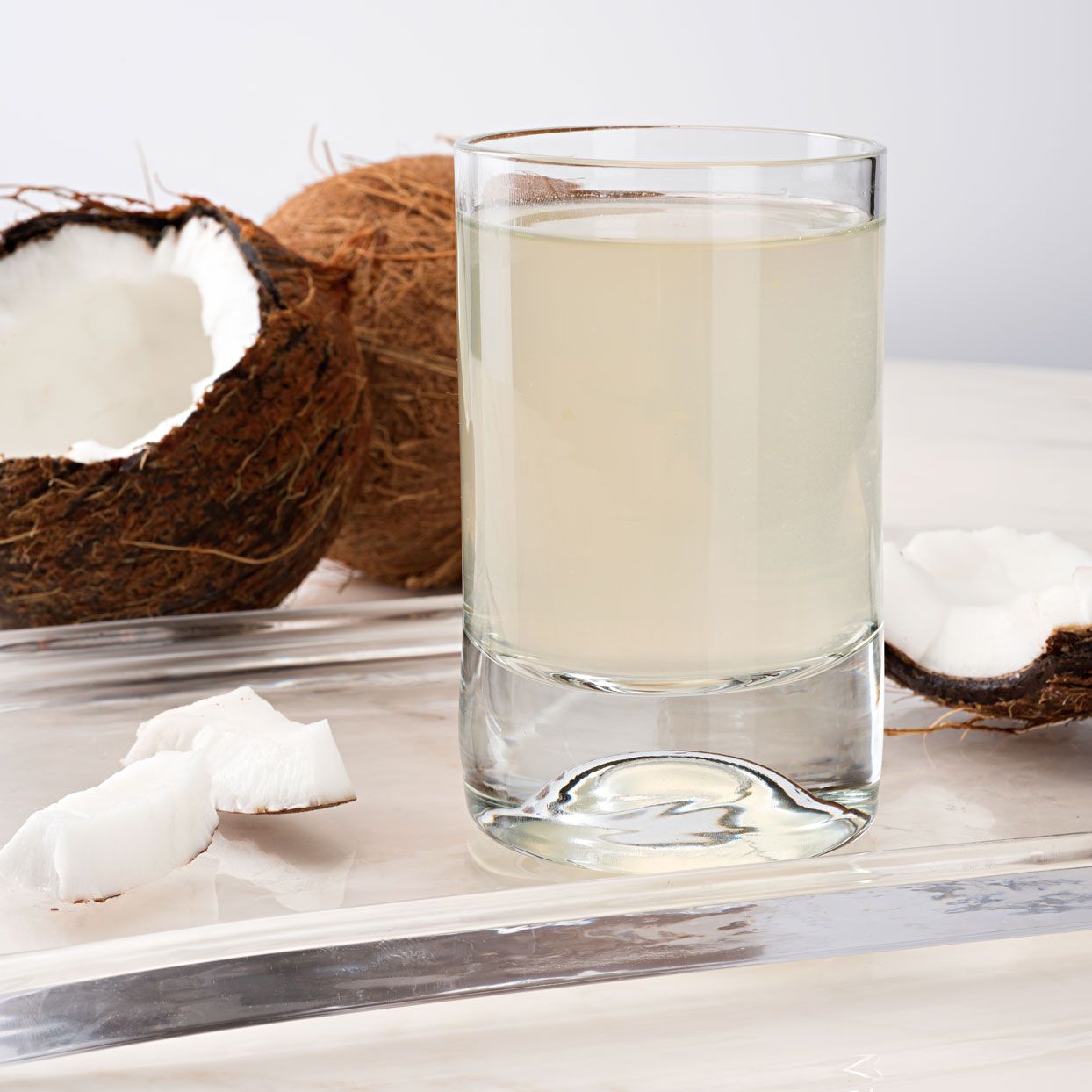 coconut and coconut water