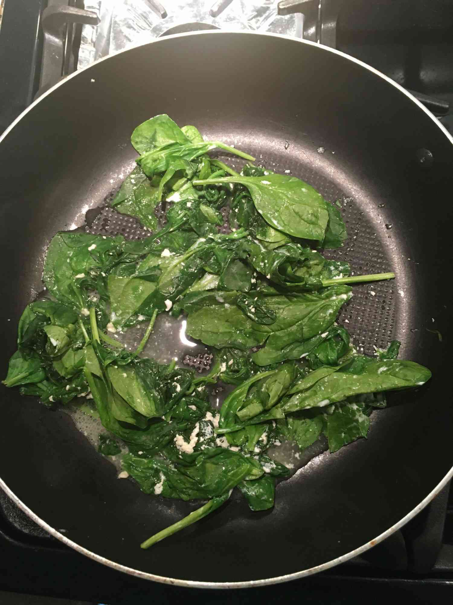 spinach with yogurt