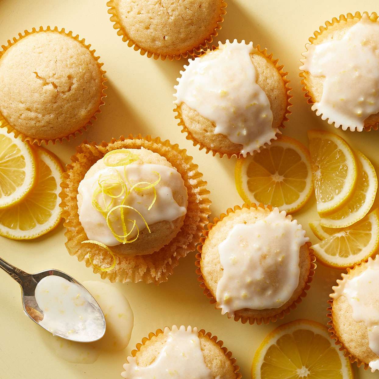 Glazed Lemon Cupcakes 