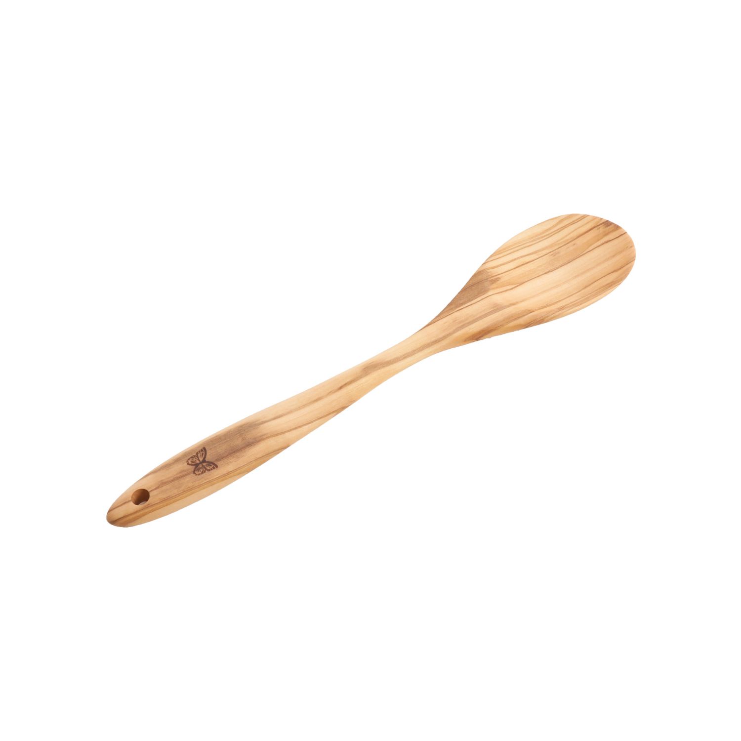 wooden spoon on a white background