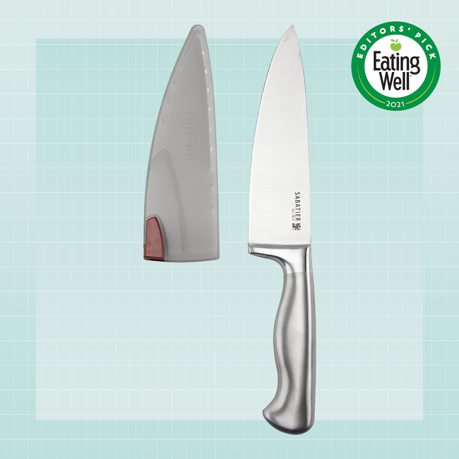 Sabatier knife on a designed background