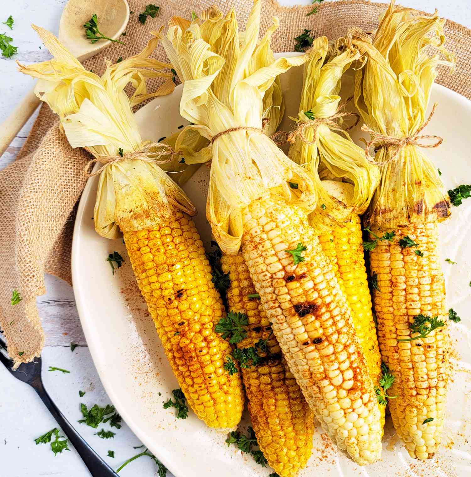 Spicy Grilled Corn on the Cob 