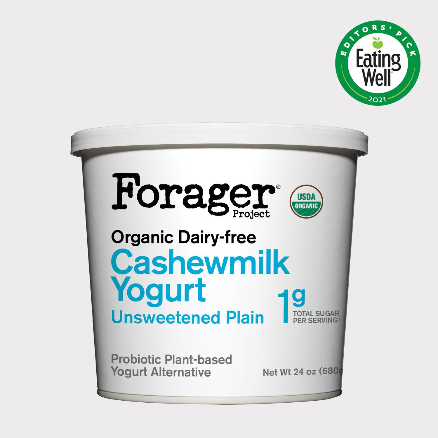 FORAGER PROJECT Organic Dairy-free Unsweetened Plain Cashewmilk Yogurt