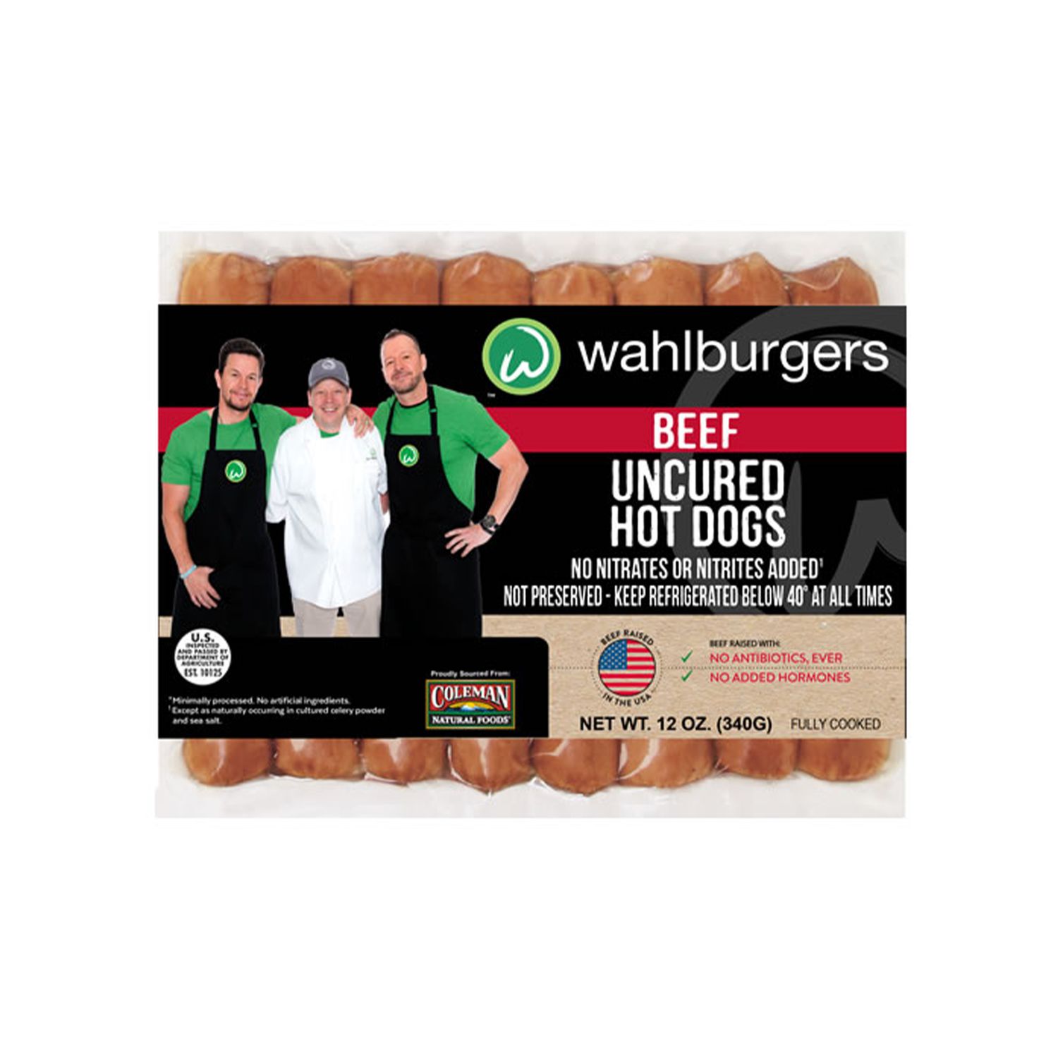 Wahlburgers Uncured Beef Hot Dogs