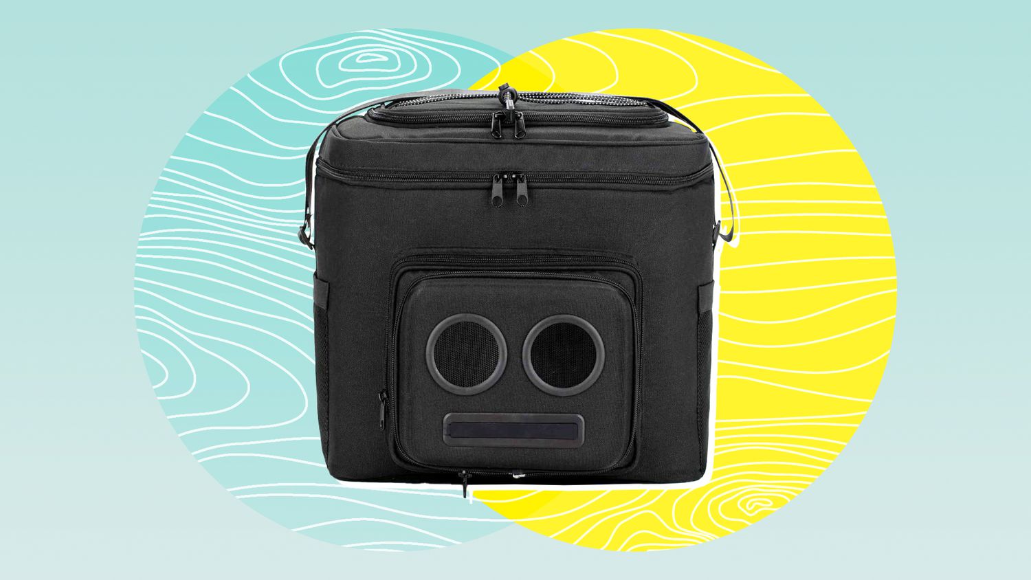 The #1 Cooler with Speakers on Amazon. 20-Watt Bluetooth Speakers & Subwoofer for Parties/Festivals/Boat/Beach. Rechargeable, Works with iPhone & Android (Black, 2020 Edition)