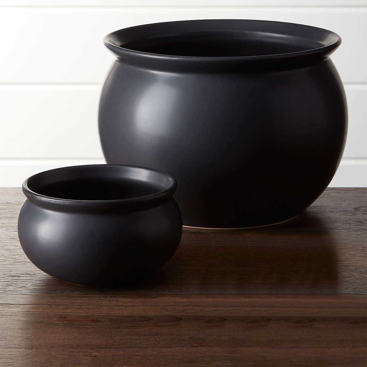 crate and barrel cauldron bowls