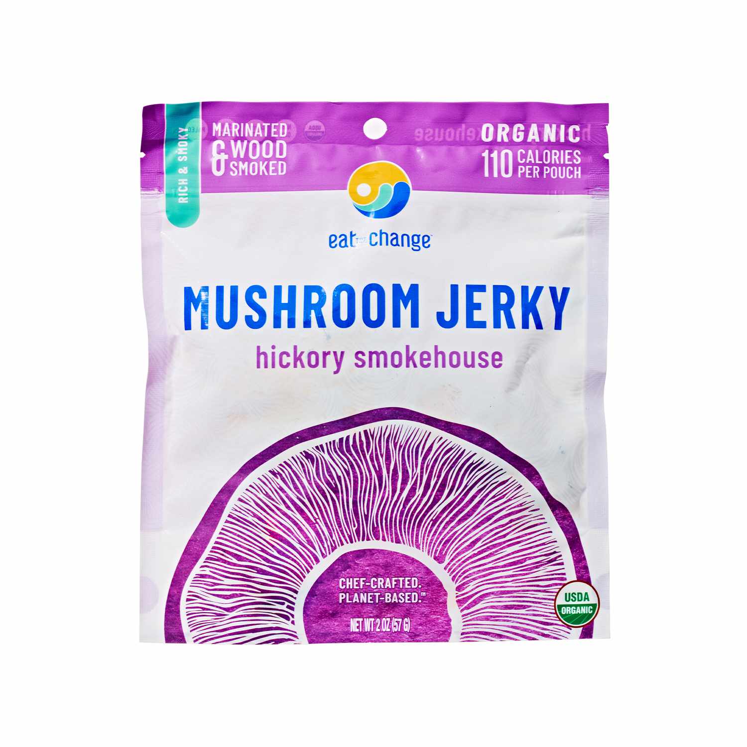 Eat the Change Mushroom Jerky: Hickory Smokehouse