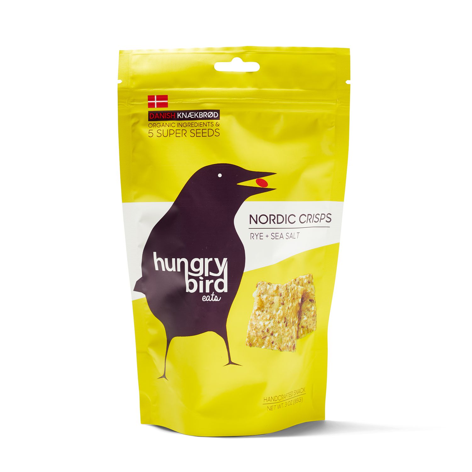 Hungry Bird Eats Nordic Crisps Rye + Sea Salt