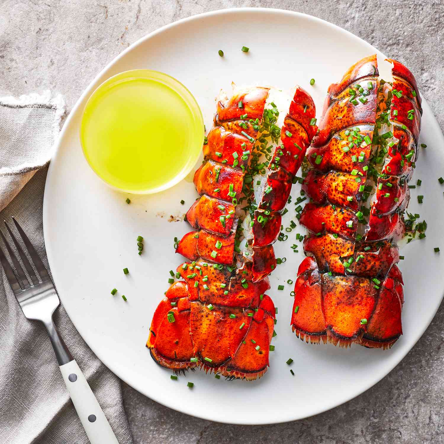 Grilled Lobster Tails with Drawn Butter