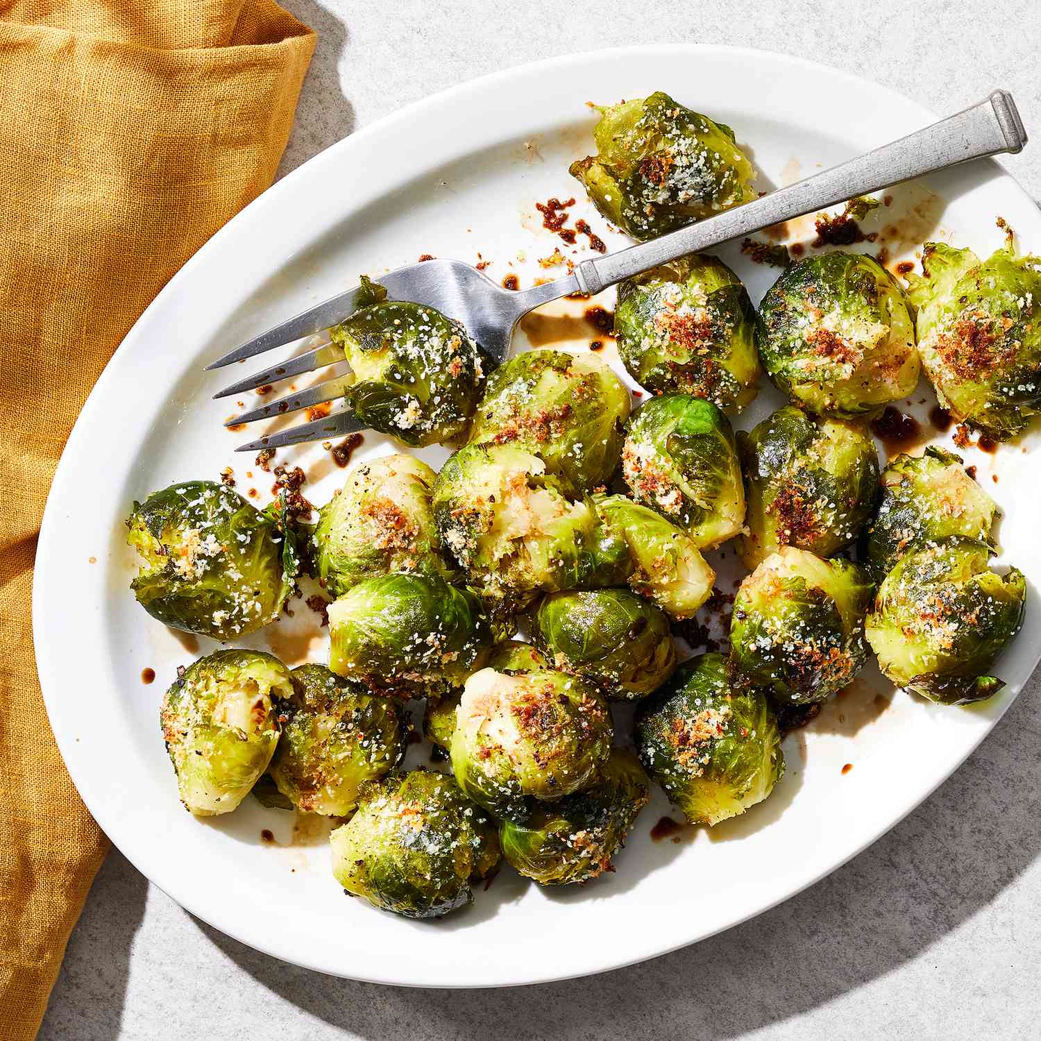 Loaded Smashed Brussels Sprouts Recipe | EatingWell
