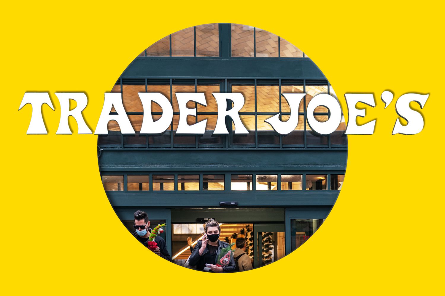 Trader Joe's storefront with a designed treatment