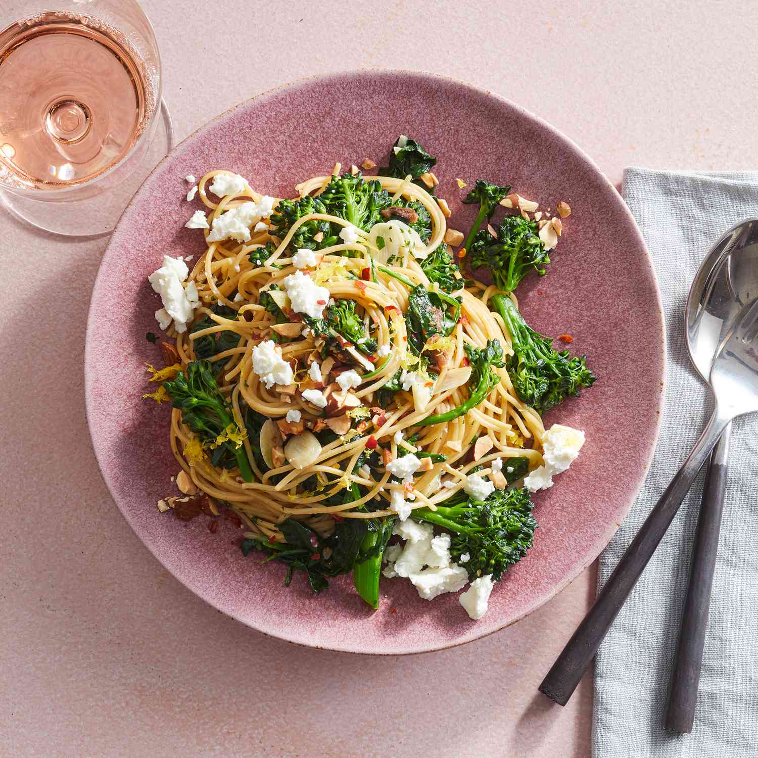 Garlic-Anchovy Pasta with Broccolini