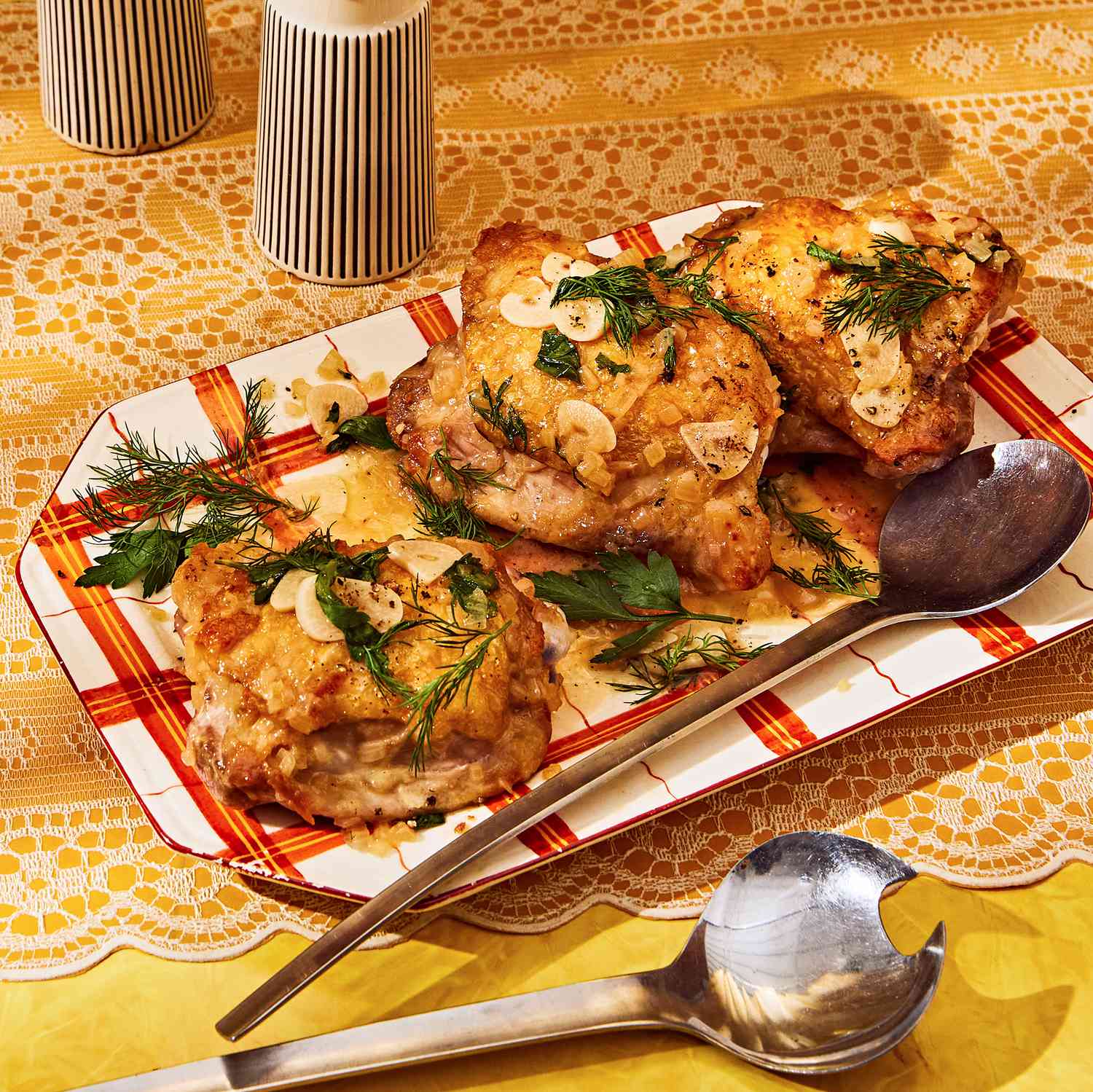 Any-Brine Chicken with Herb Pan Sauce