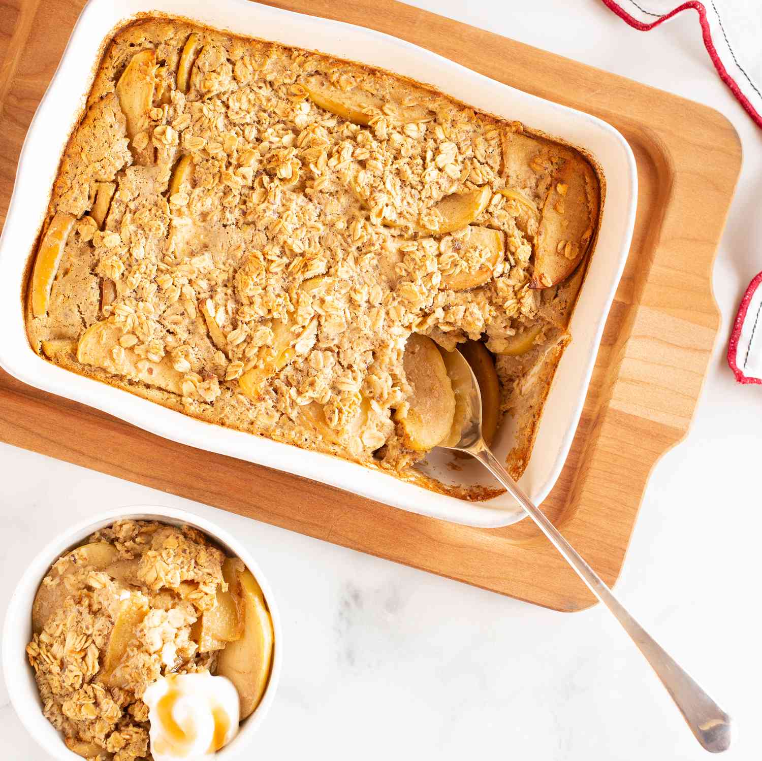High-Protein Apple Pie Baked Oats