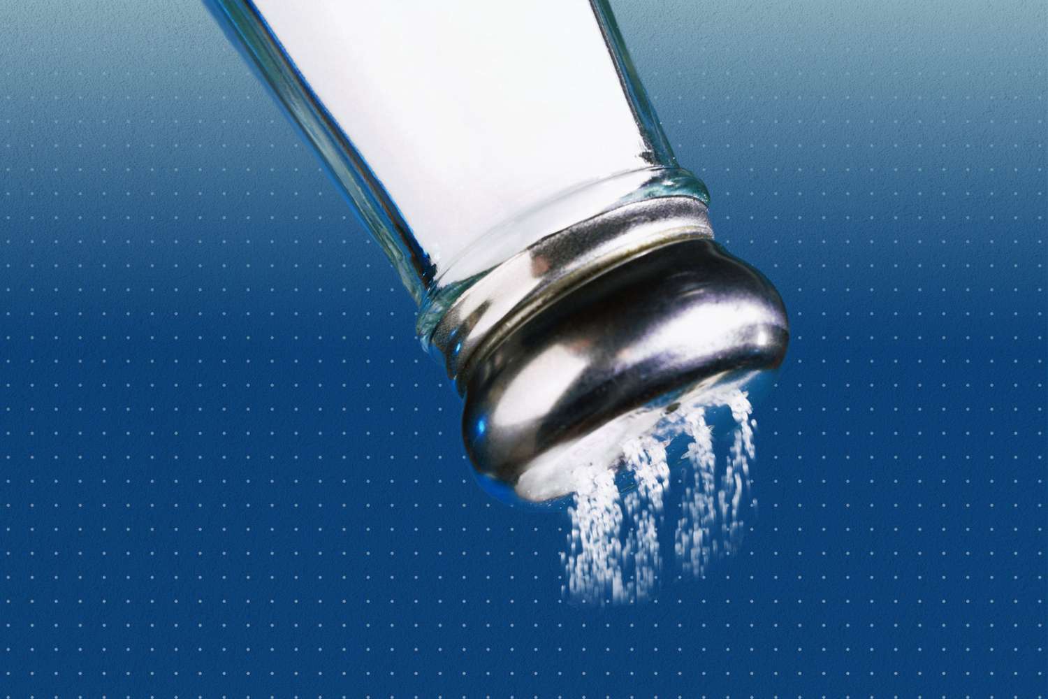 salt spilling out of a salt shaker