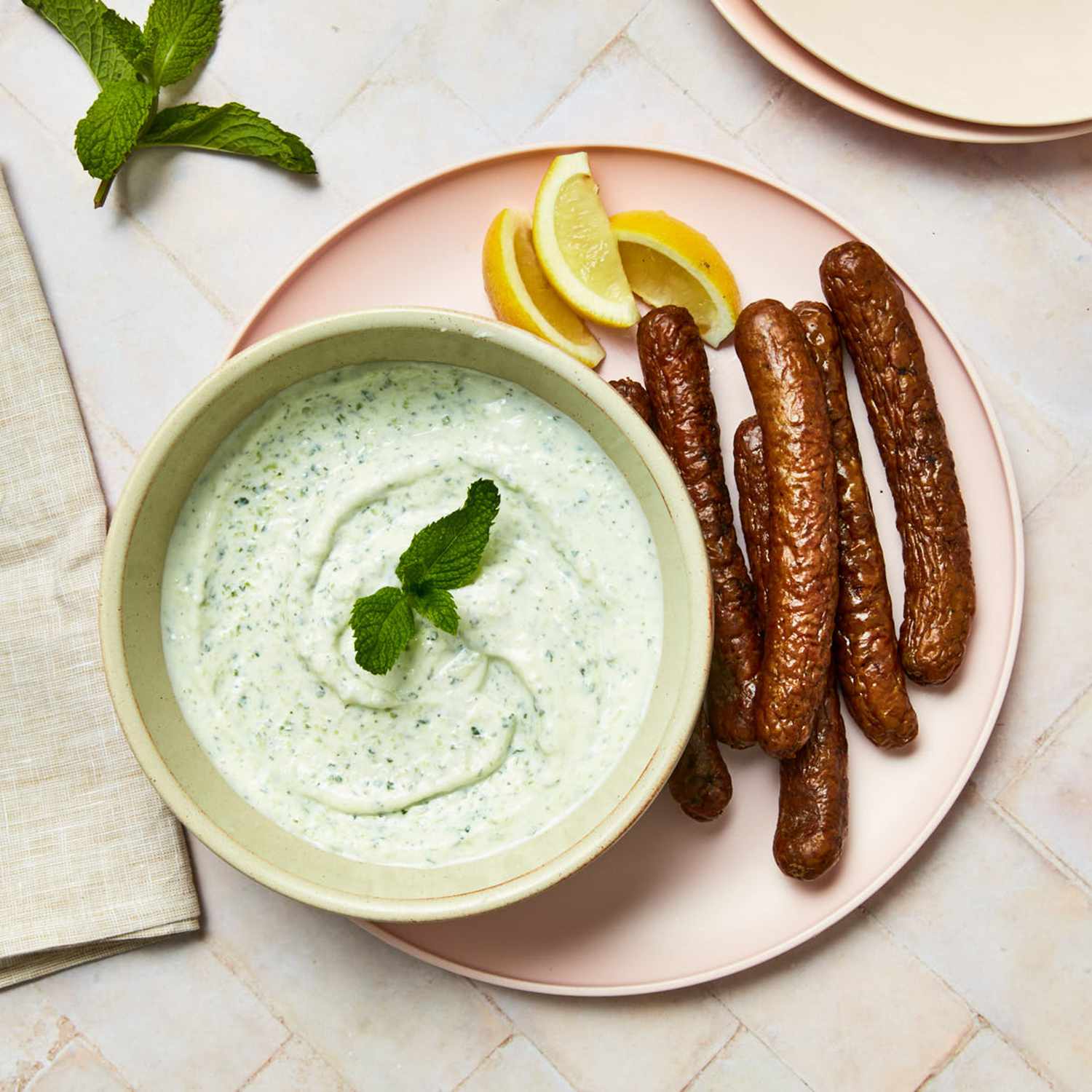 I Slather This Minty Tzatziki on Almost Everything, but It's Perfect with Merguez Sausage 