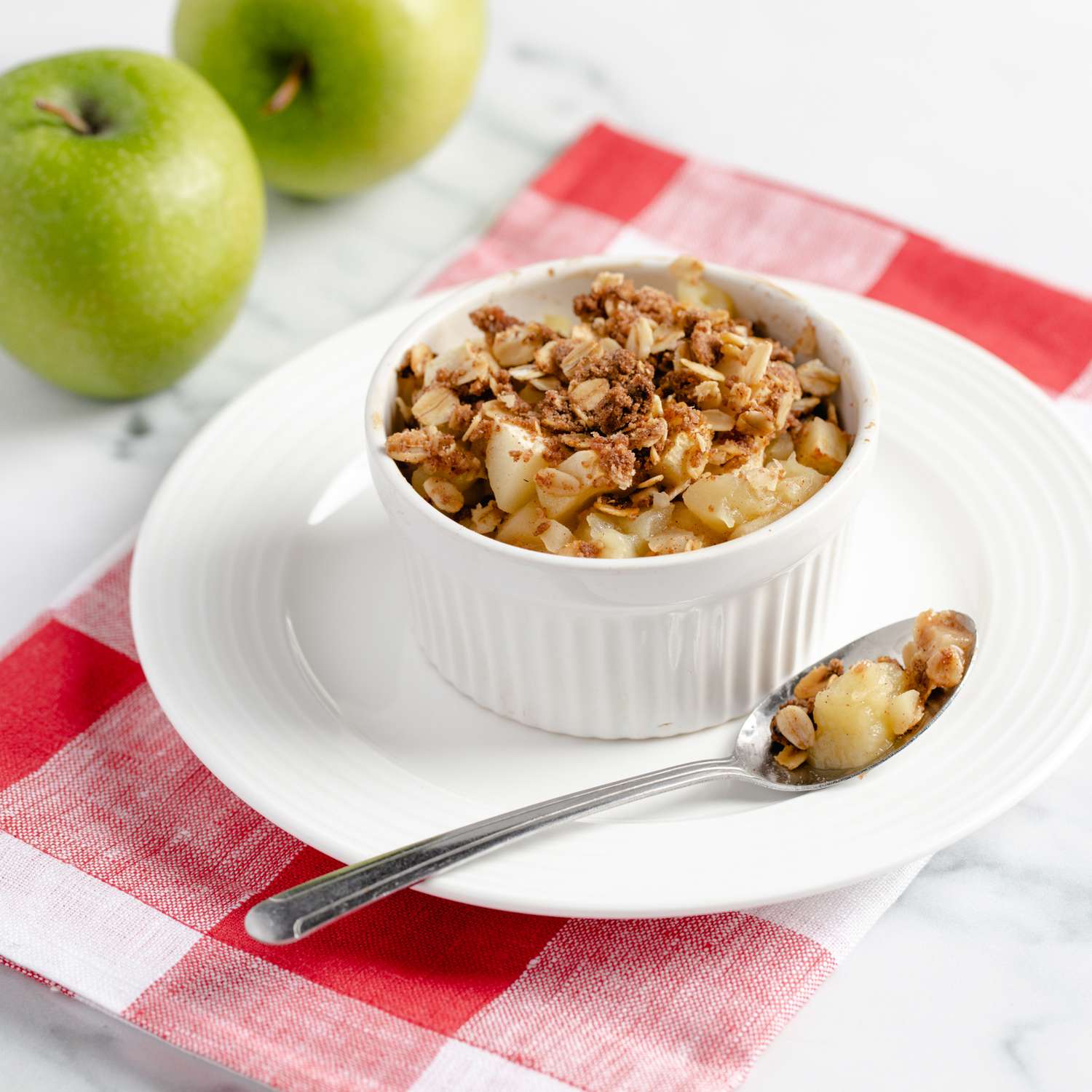 recipe photo of an Apple Crisp for One