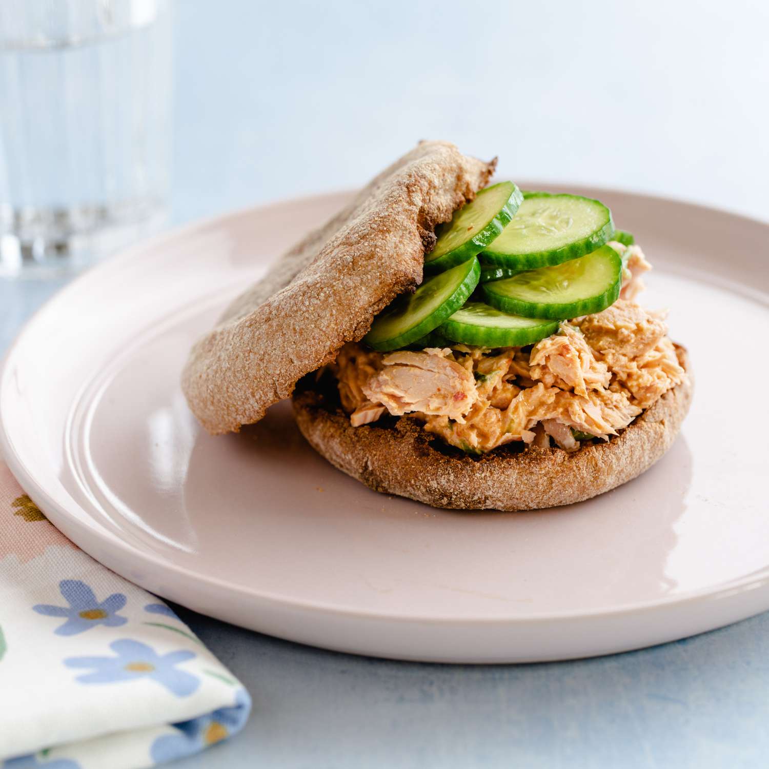 recipe photo of Spicy Tuna Salad English Muffin Sandwich