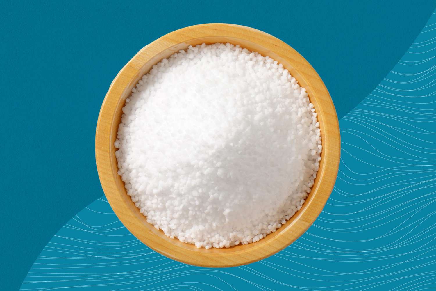 a photo of a bowl of kosher salt