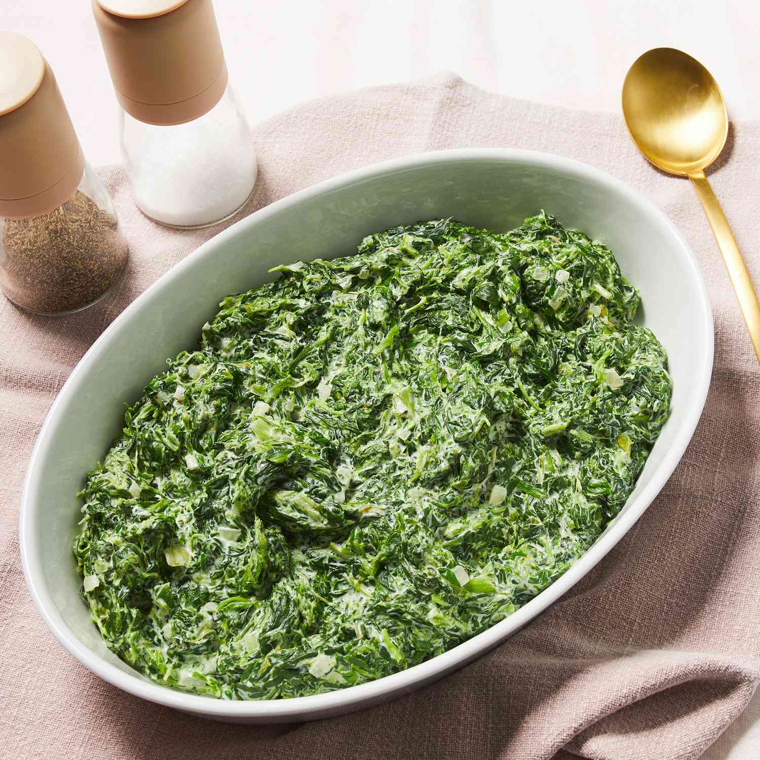 a recipe photo of the Creamed Spinach