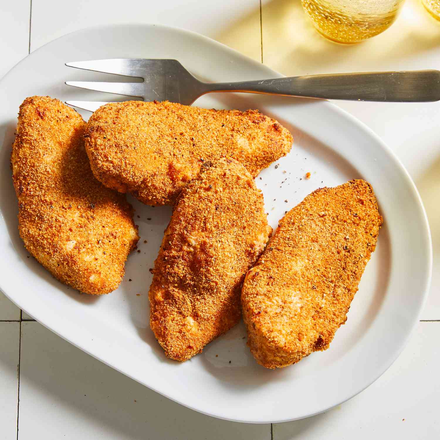 a recipe photo of the Air Fryer Breaded Chicken Breast