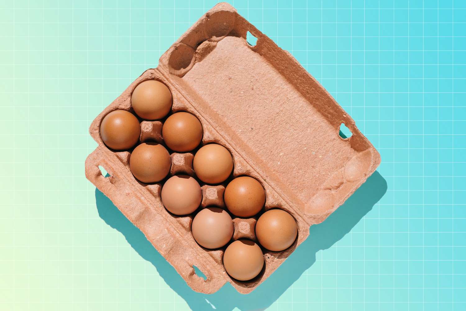 a photo of eggs in a carton
