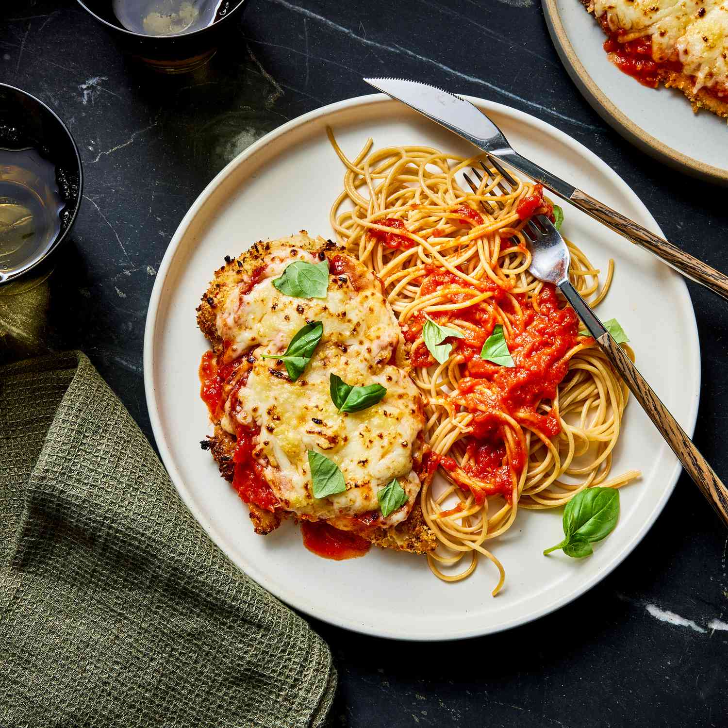 a recipe photo of the Baked Chicken Parmesan