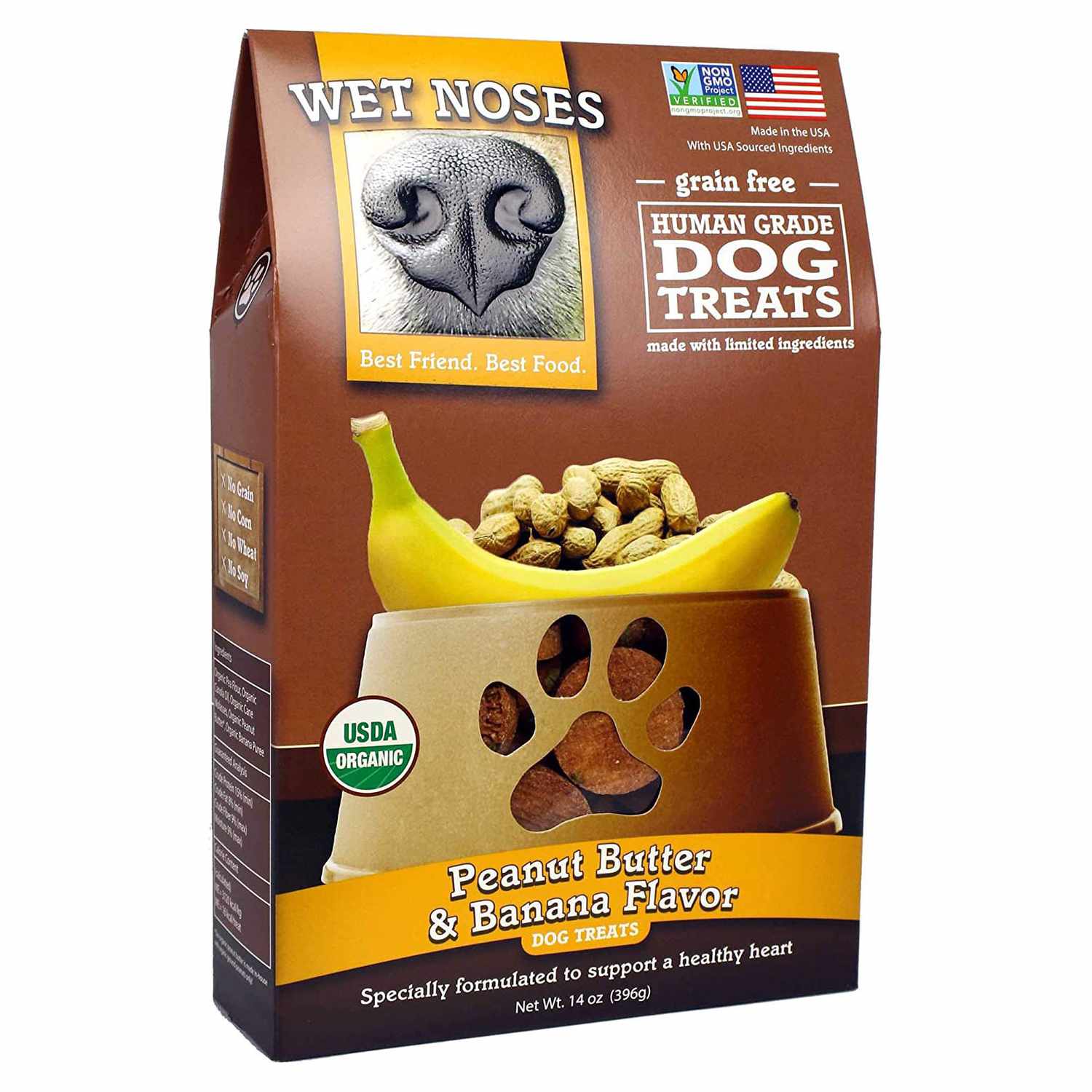 Wet Noses Peanut Butter & Banana Flavor Grain-Free Dog Treats