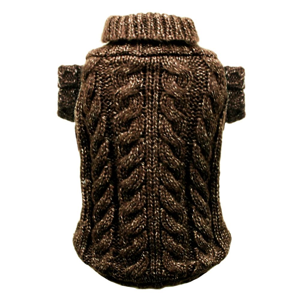 Hip Doggie Angora Cable Knit Sweater