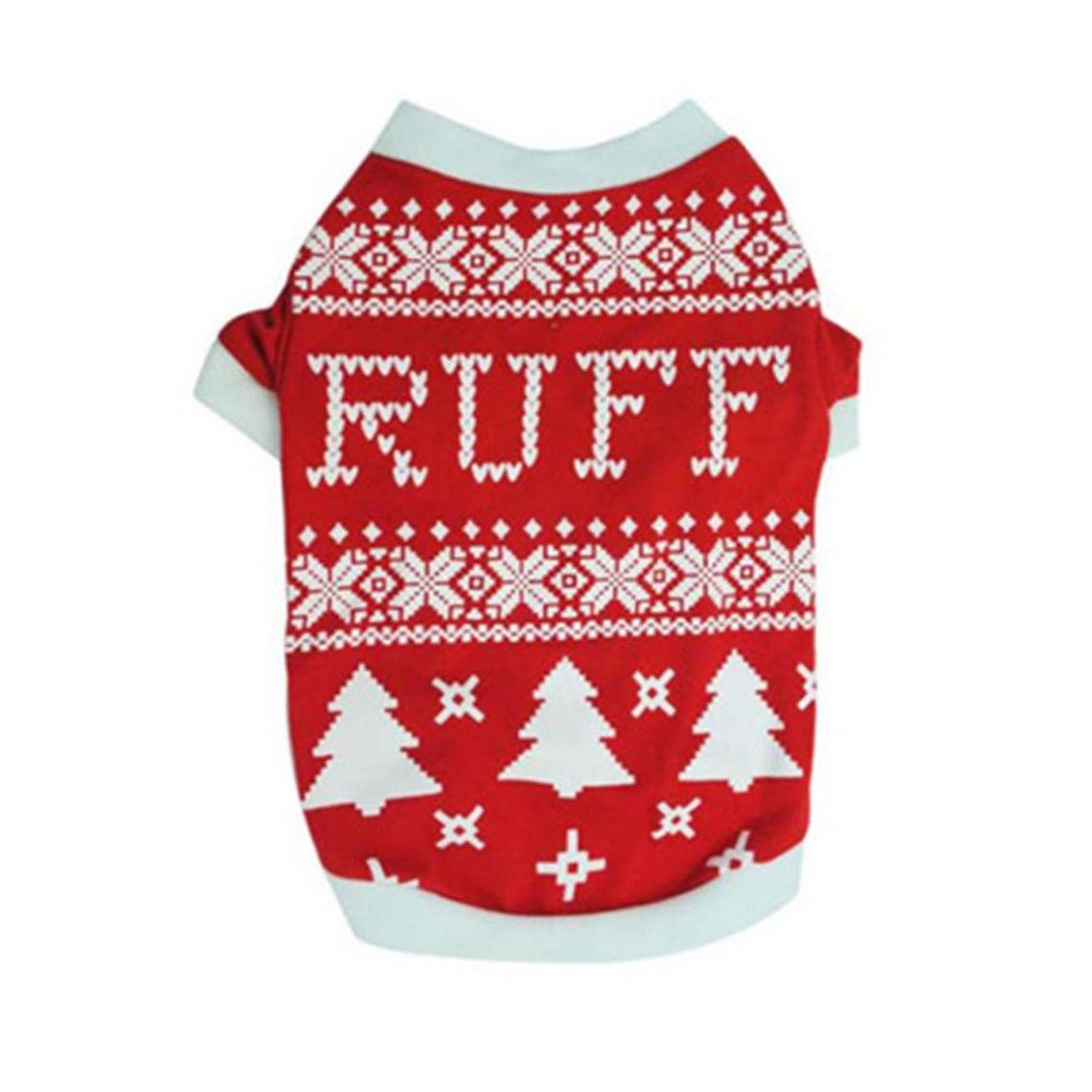 Ruff Tacky Sweater Print Christmas Dog Shirt