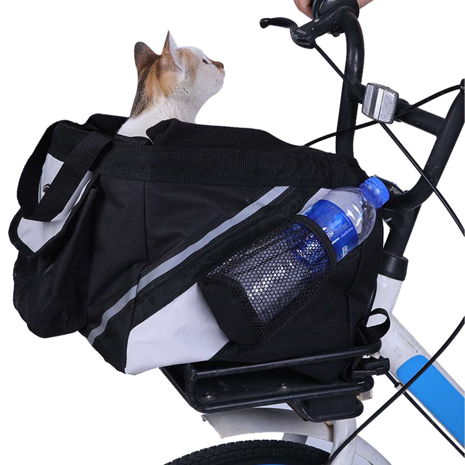 Comfy & Safety Bike Detachable Front Bag for Dogs and Cats Suitable for Outdoor Cycling Shopping Travel Zhuhaixmy Pet Carrier Bicycle Basket Bag