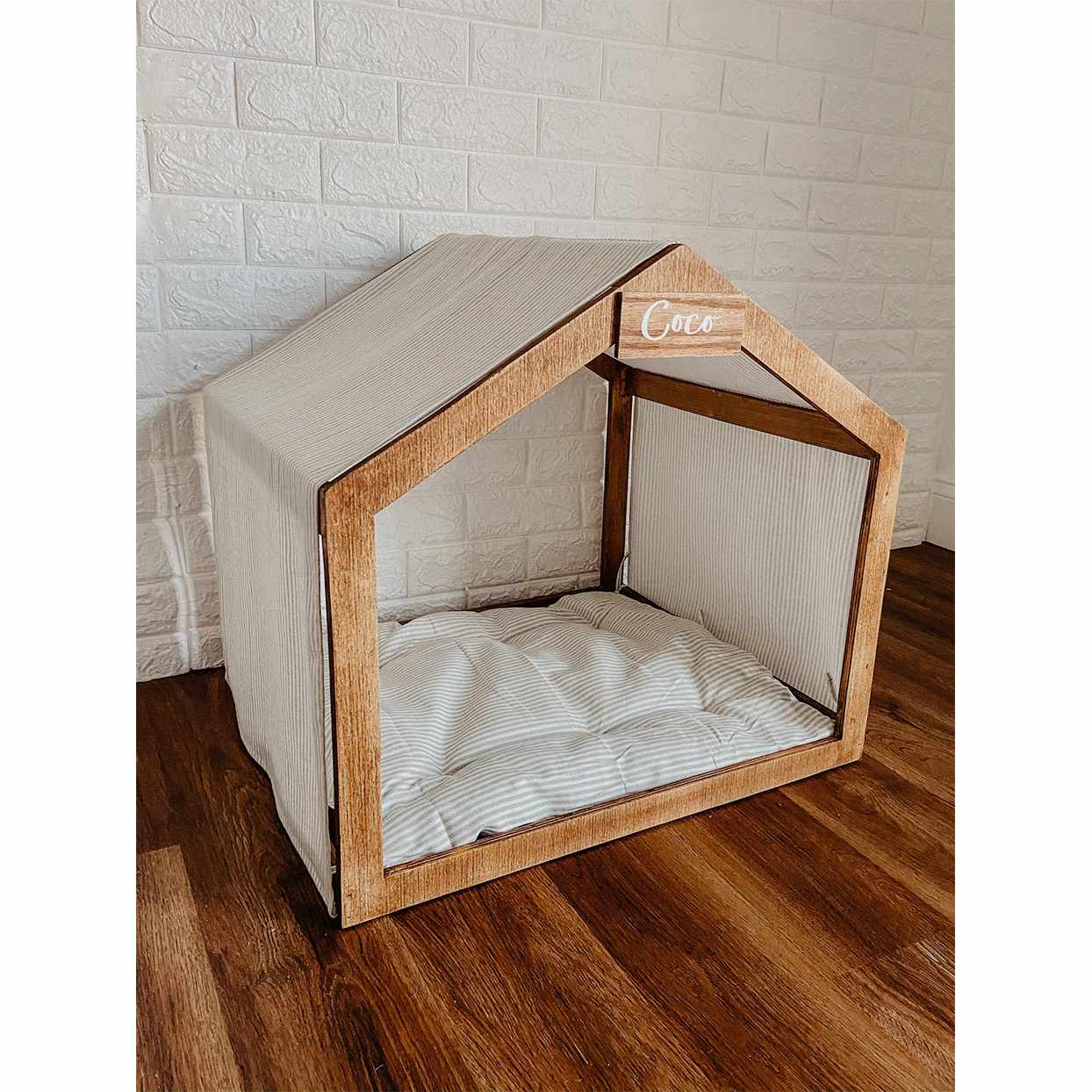 indoor wooden dog tent