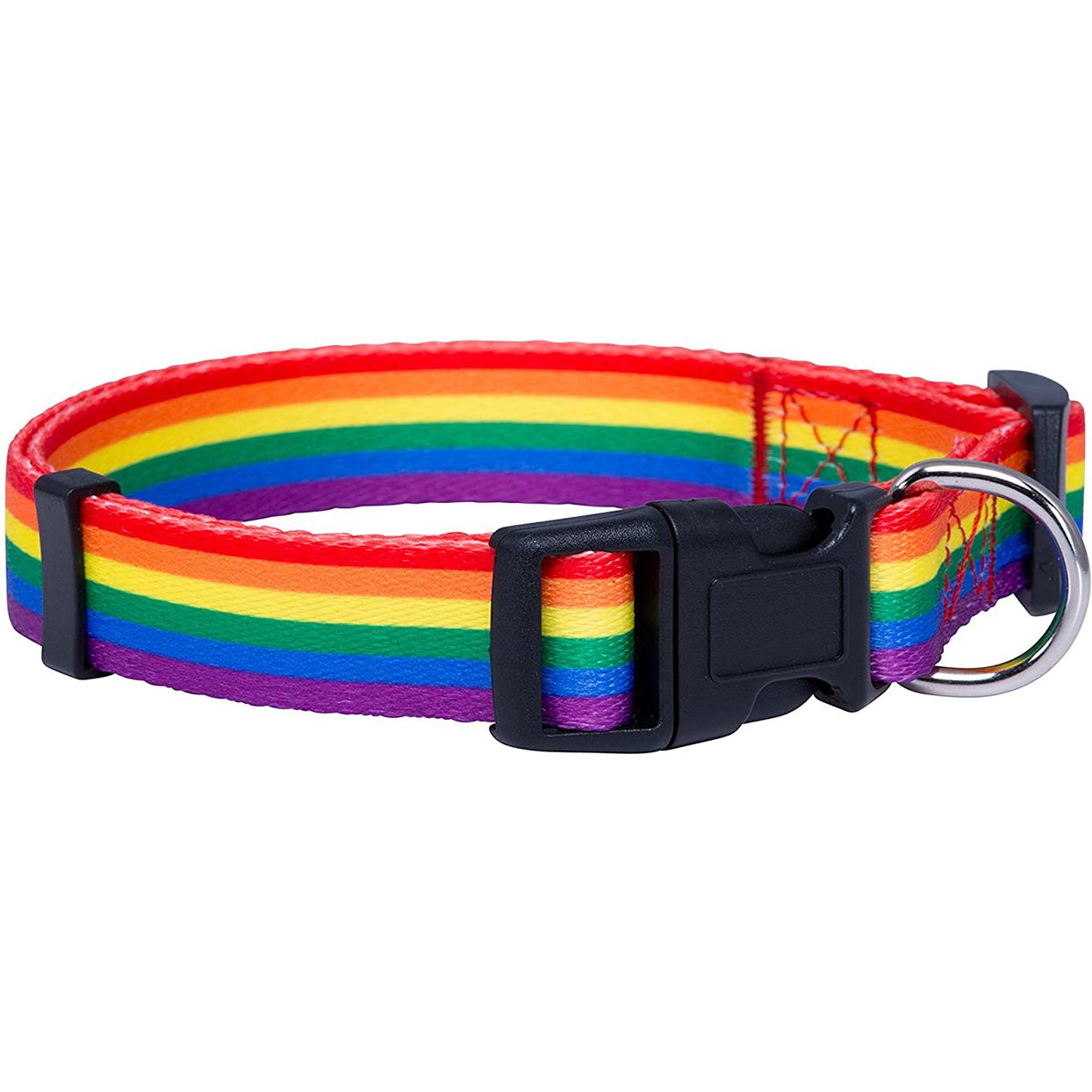 Rainbow dog collar