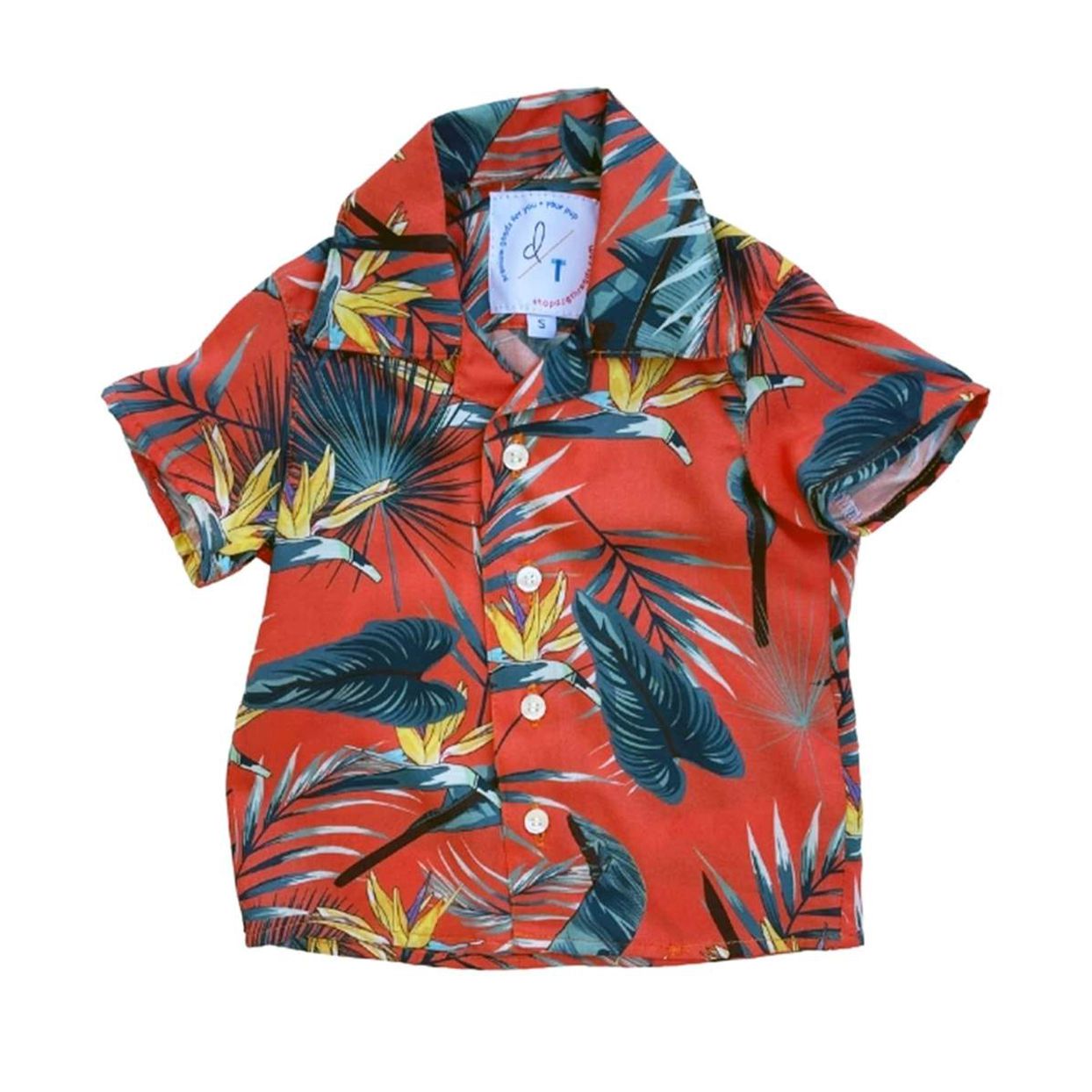 Feikulong Dog Hawaiian Shirt Summer Pet Beach Vest Short Sleeve Pet Clothes Floral Pineapple Dog Jacket for Small Pet L, Dark Blue 