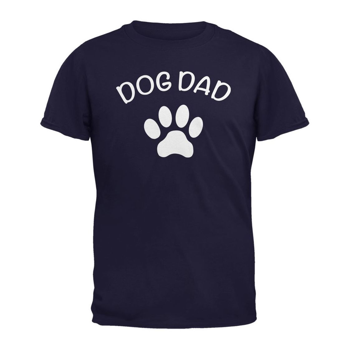 Product photo of a Father's Day Dog Dad T-Shirt on a white background