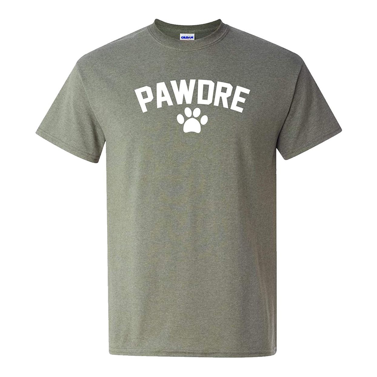 Product photo of a Pawdre Printed Dog Dad Tee Shirt on a white background