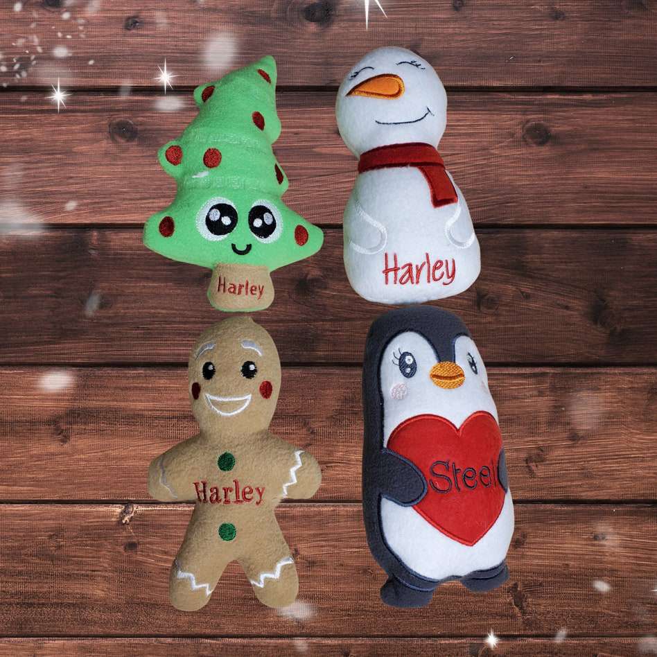 Product photo of Christmas Personalized Dog Toys