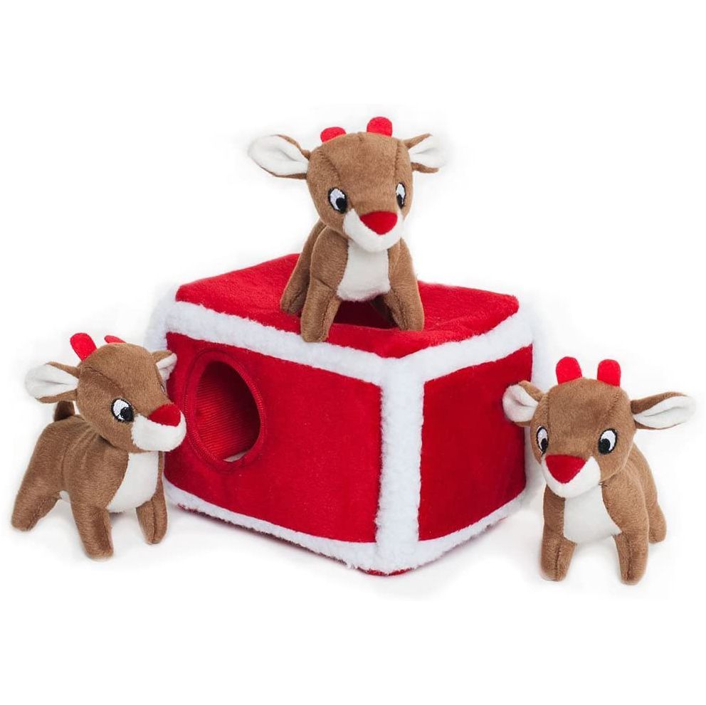 Product photo of a Reindeer Interactive Burrow Toy