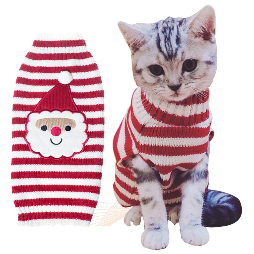 Cat wearing a BOBIBI Cat Sweater Christmas