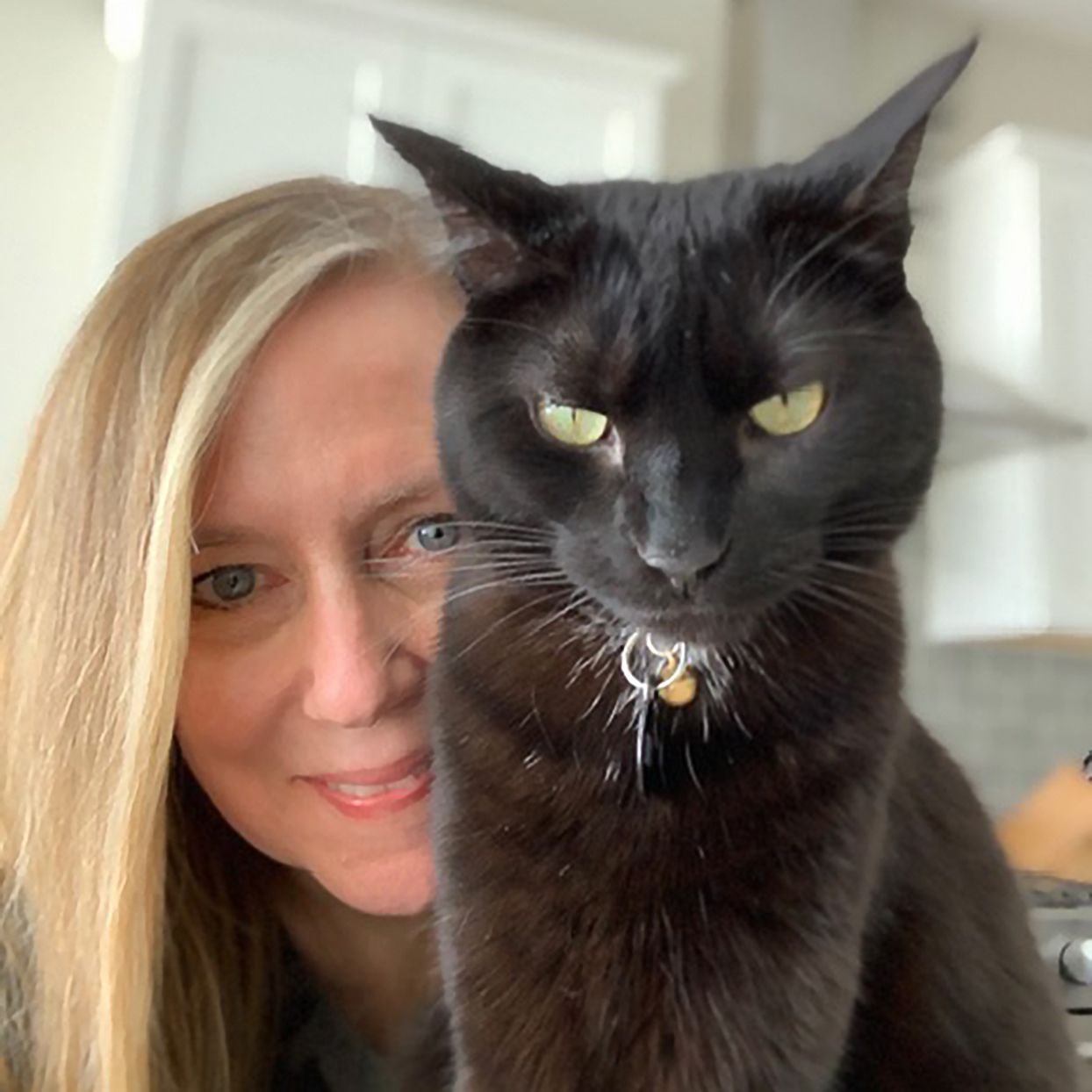 Jody Tramontina and her cat, Binx
