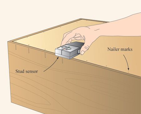 Shop Tip - Find Empty Brad Holes with Stud Sensor