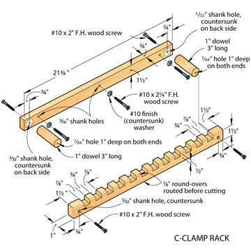 c-clamp rack