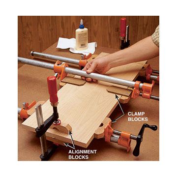Pipe-and-bar clamp blocks
