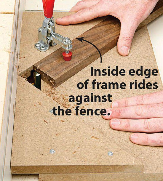 Use stile jig for straight ends