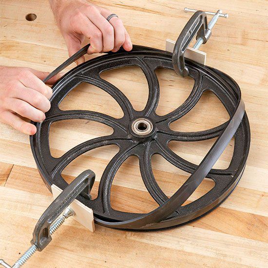 Large bandsaw wheel