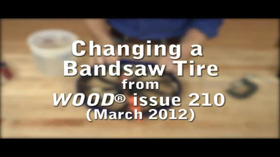 Changing a Bandsaw Tire
