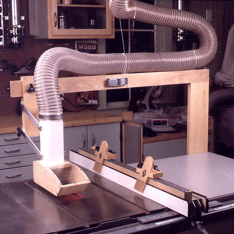 Tablesaw Dust Collector with Tablesaw Hold-Downs Downloadable Plan Thumbnail