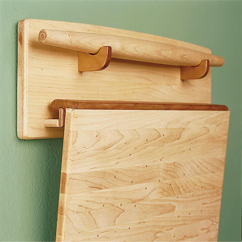 Baker's Trio - Pastry Board, Rolling Pin, & Wall Rack Downloadable Plan Thumbnail